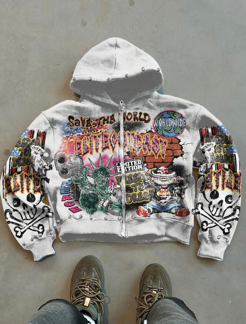 Elite Outcast®
"Save The World" Zip-Up